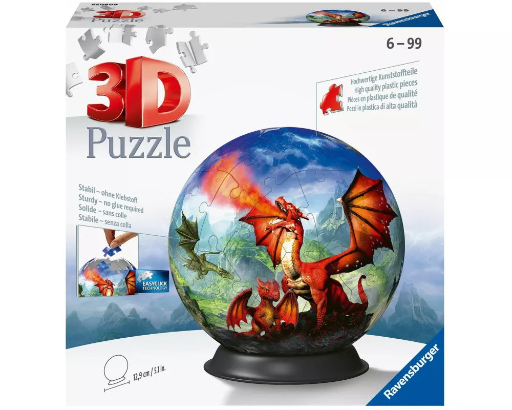 3D Puzzle-Ball Mystische Drachen