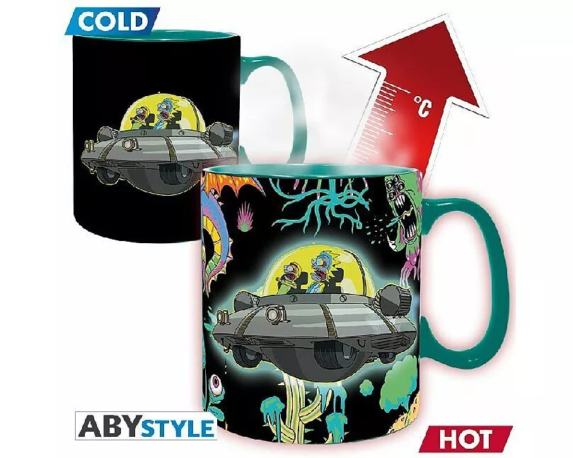 RICK AND MORTY Tasse. Heat Change Spaceship box