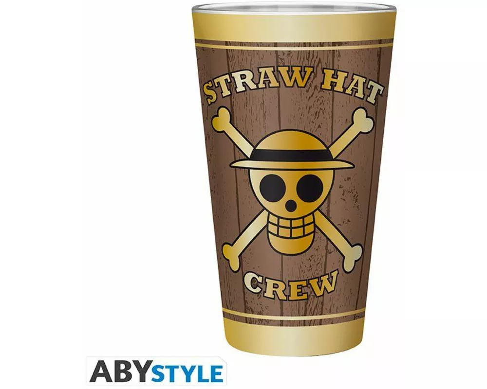 ONE PIECE Trinkglas. Skulls Matte