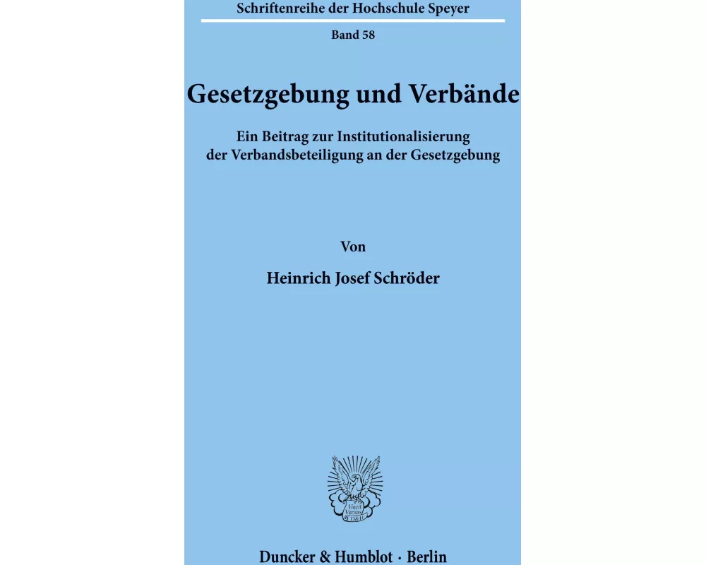 Gesetzgebung und Verbände