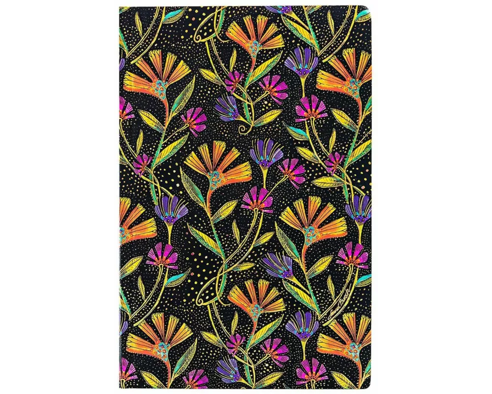 Wild Flowers (Playful Creations) Mini Lined Softcover Flexi Journal (Elastic Band Closure)