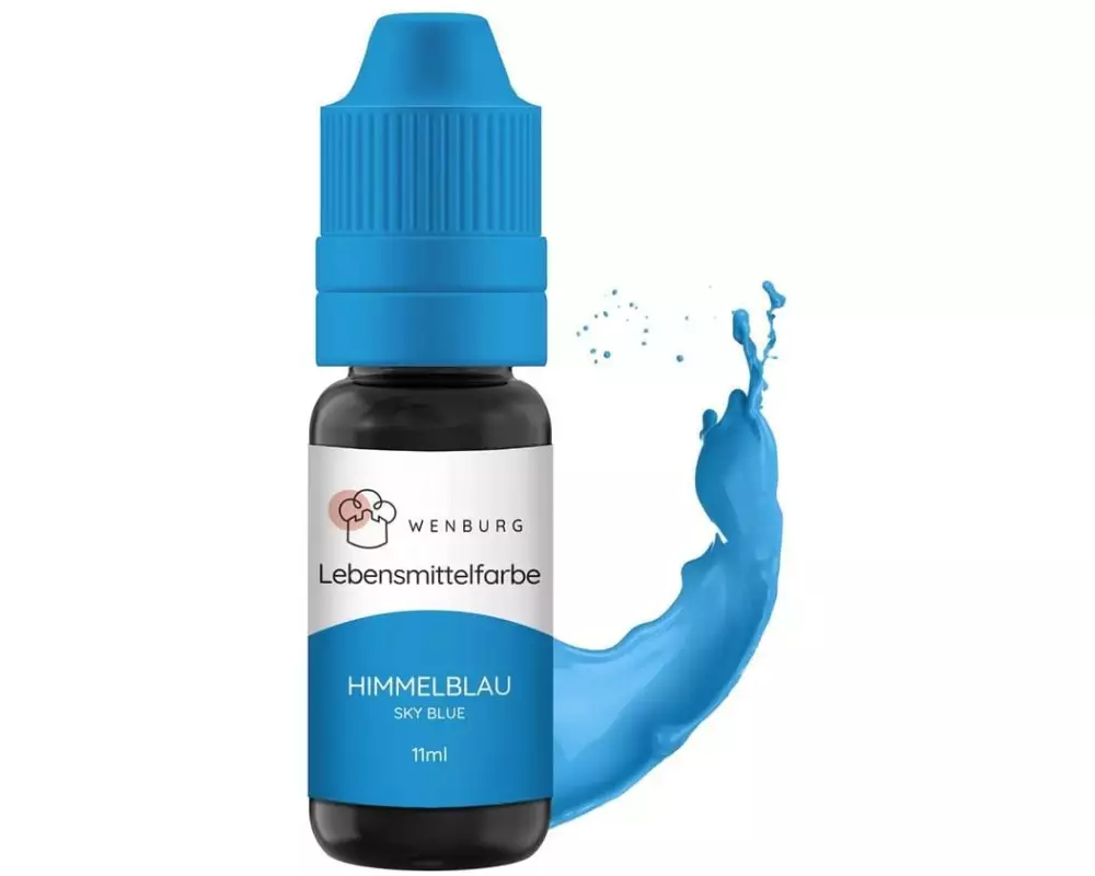 Wenburg Lebensmittelfarbe Himmelblau, 11 ml