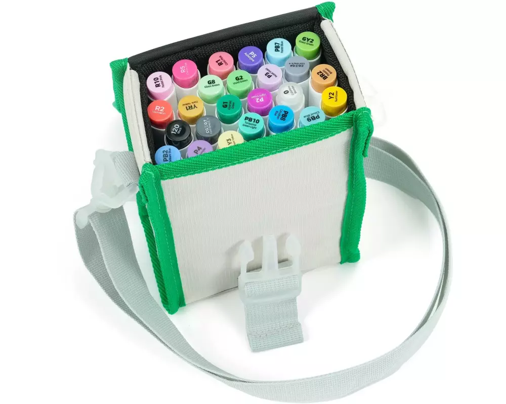 Ohuhu Permanent-Marker Honolulu 24 Stück, Grundfarben