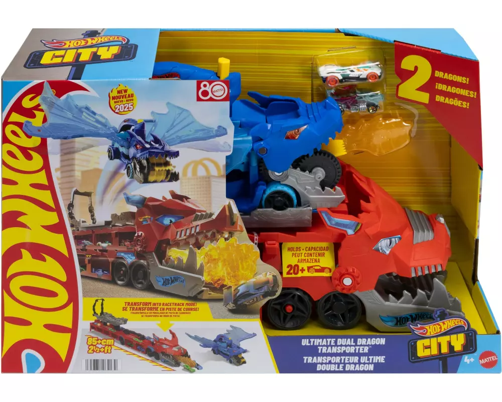 Hot Wheels City 2-in-1 Drachen Transporter
