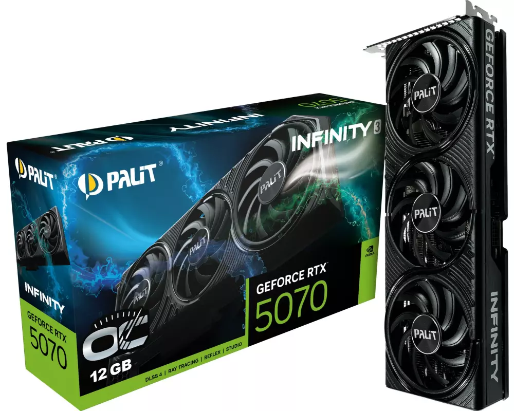 Palit Grafikkarte GeForce RTX 5070 Infinity 3 OC 12 GB GDDR7