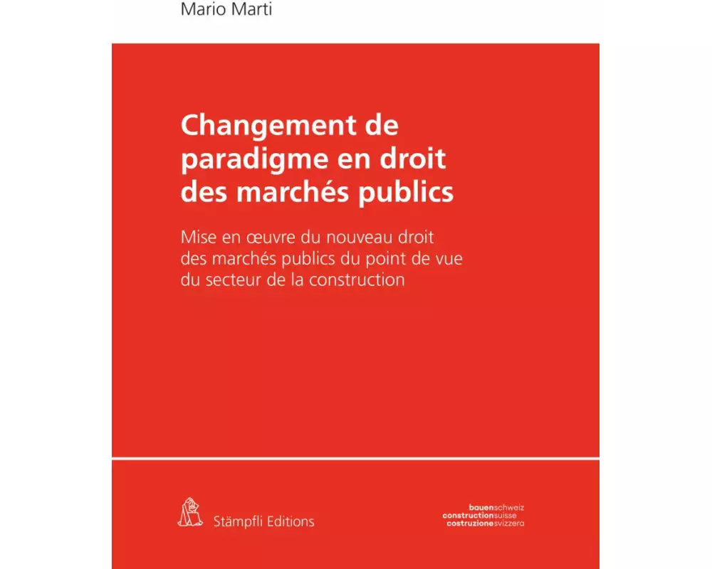 Changement de paradigme en droit des marchés publics