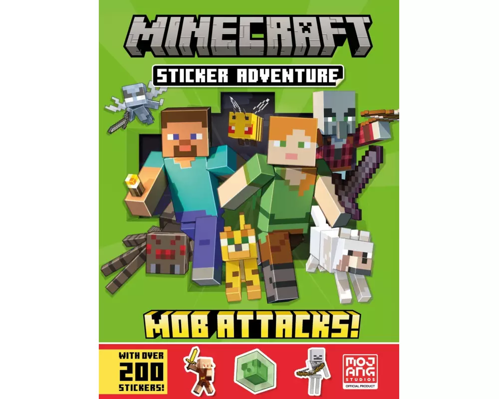Minecraft Sticker Adventure: Mob Attacks!