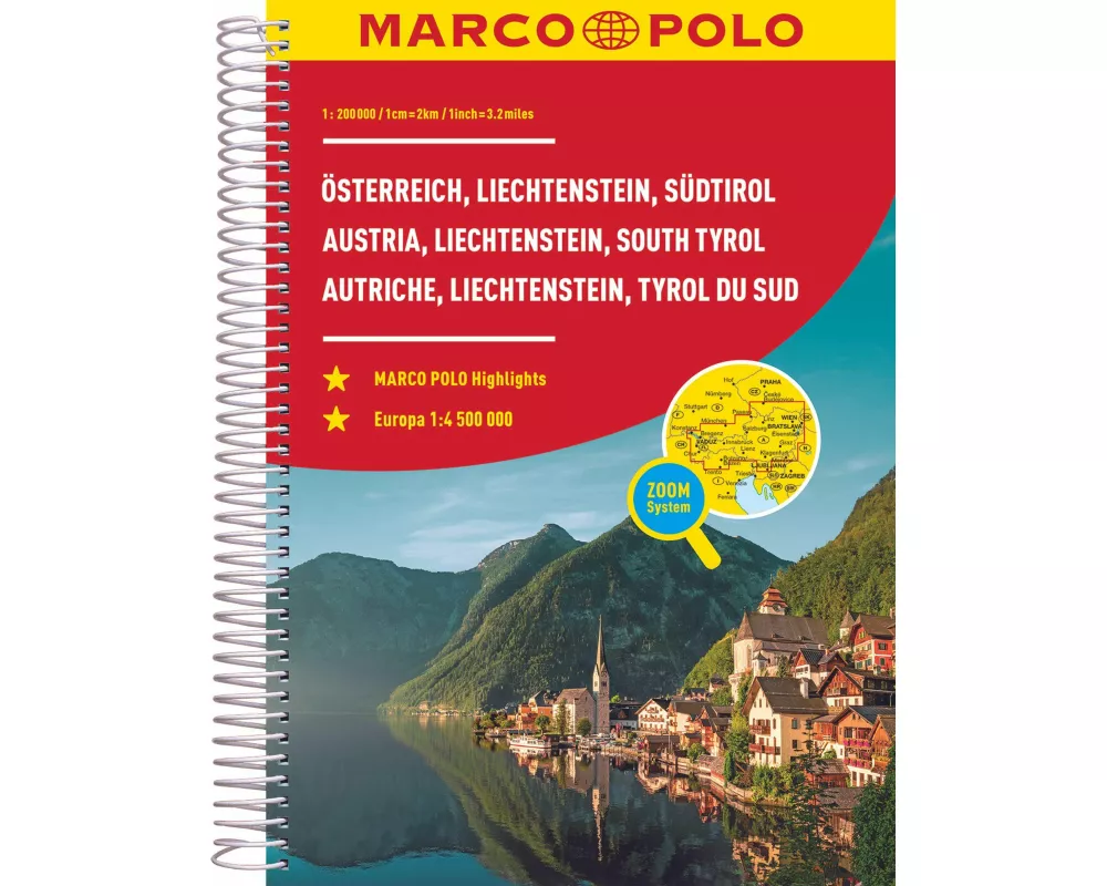 MARCO POLO Reiseatlas Österreich, Liechtenstein, Südtirol 1:200.000