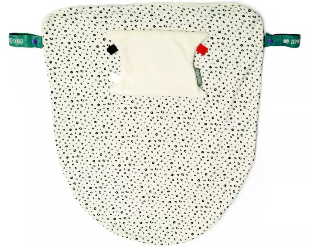 Cheeky Chompers Befestigbare Babydecke Leopard Spot 68 x 75 cm
