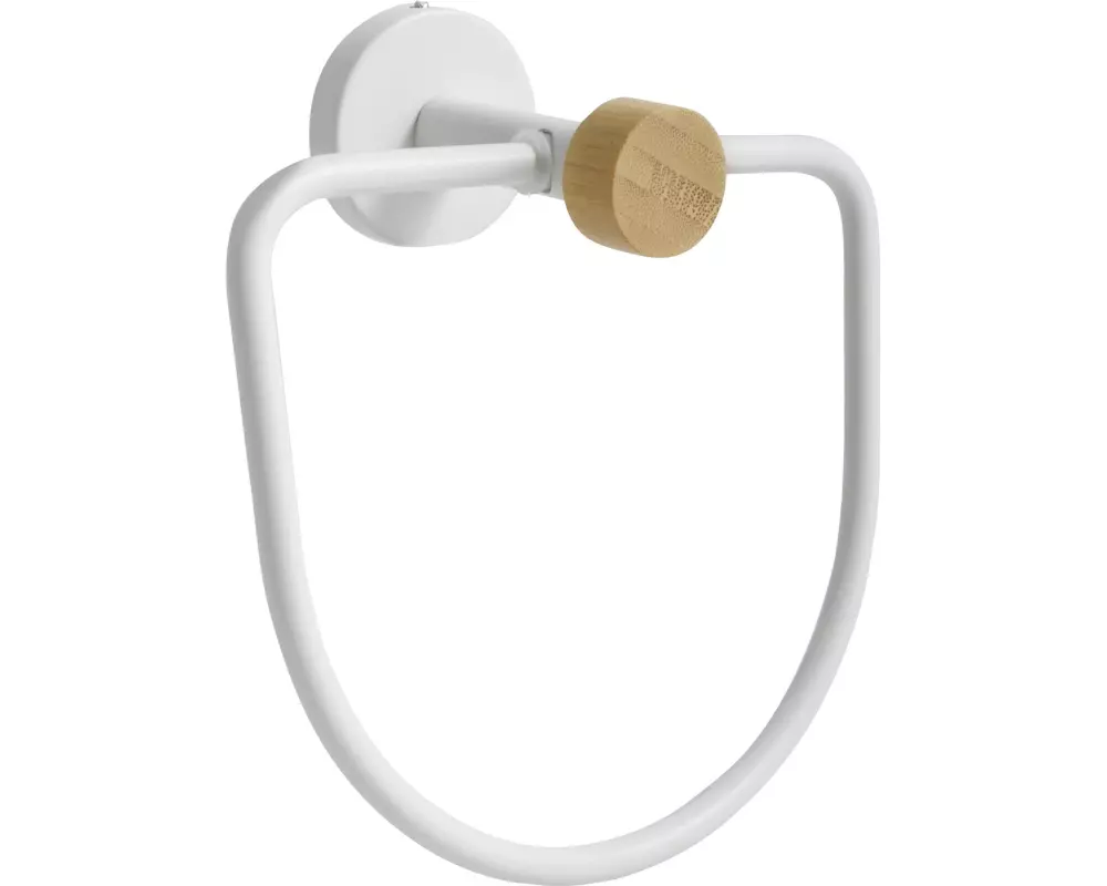spirella Handtuchhalter Handtuchring Iana Weiss matt Bambus