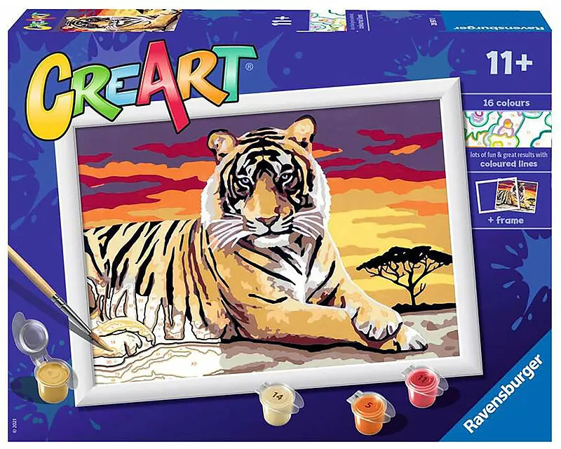Malen nach Zahlen, CreArt. Majestic Tiger