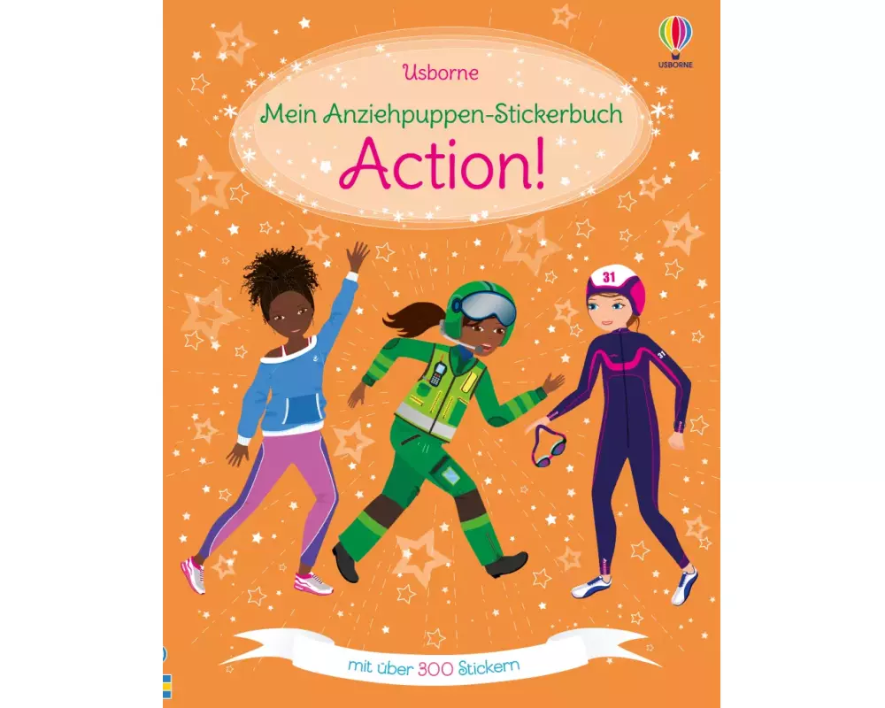 Mein Anziehpuppen-Stickerbuch: Action!