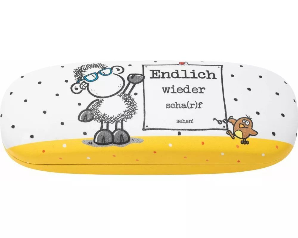 Sheepworld 47965 Brillenetui Motiv Endlich, Hartschale