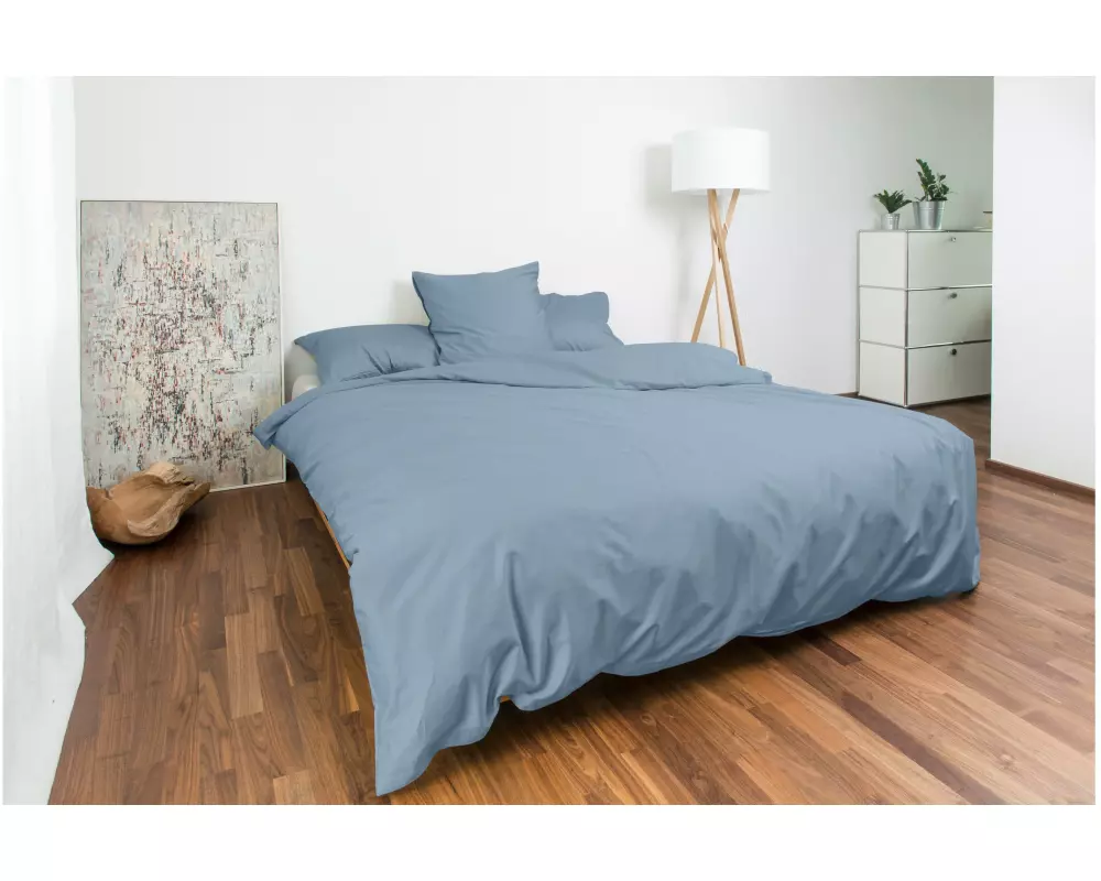 Nobilium Duvetbezug Lino 160 x 210 cm, Blau