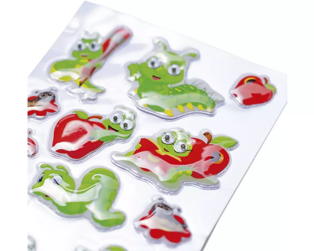 Herma Stickers Sticker Fritz der Wurm, Wackelaugen 1 Blatt / 11 Sticker