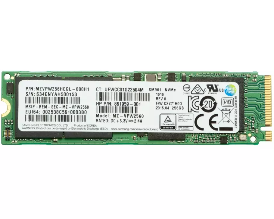 HP ZTrboDrv 256GB SED Z8G4 TLC SSDModule Z8 / M.2SSD Module in to Z8 SSD Kit