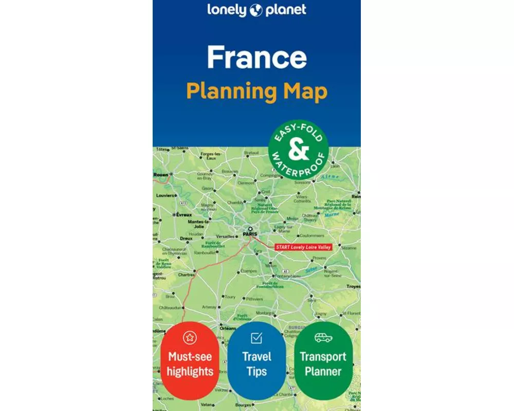 Lonely Planet France Planning Map