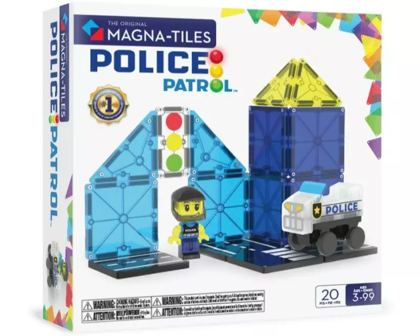 Magna-Tiles Police Patrol 20 Teile