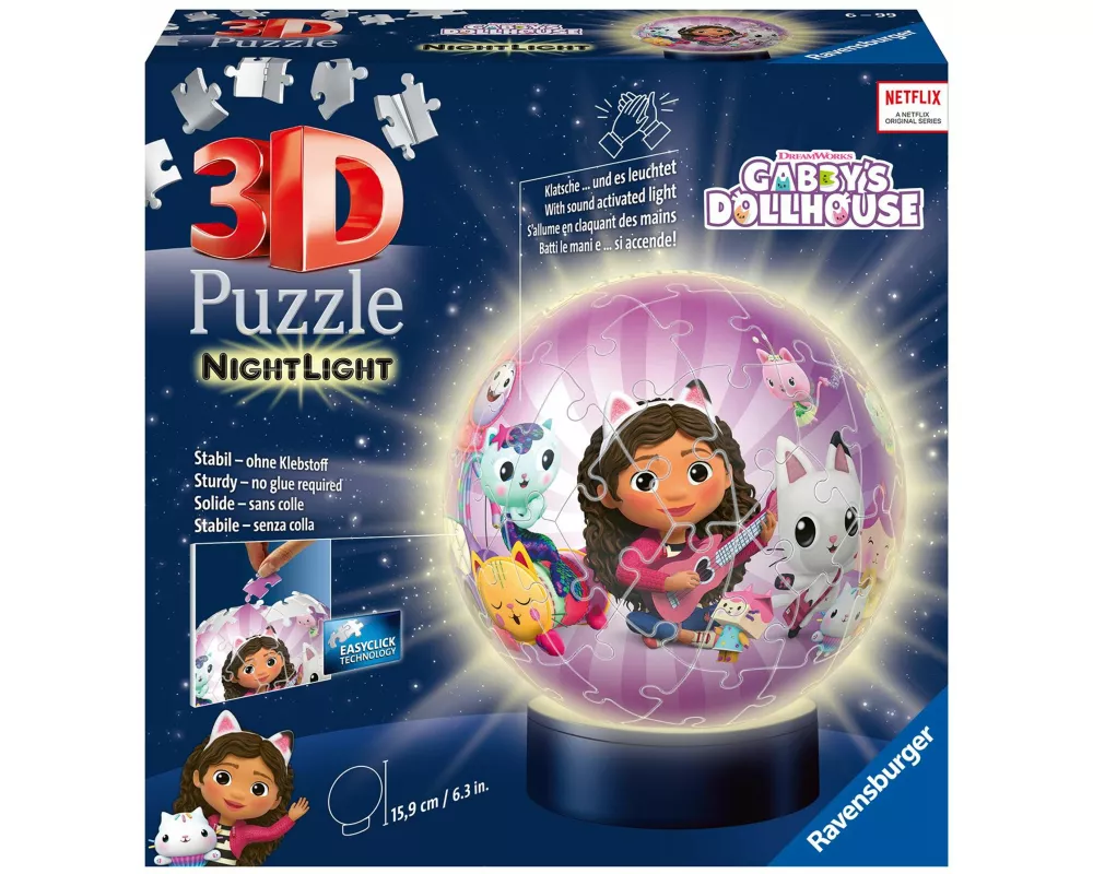 3D Puzzle Nachtlicht Gabby's Dollhouse