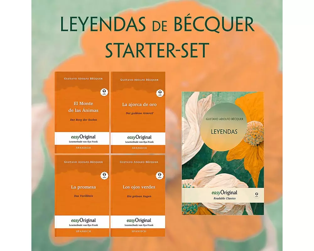 Leyendas de Bécquer (mit 5 MP3 Audio-CDs) - Starter-Set - Spanisch-Deutsch