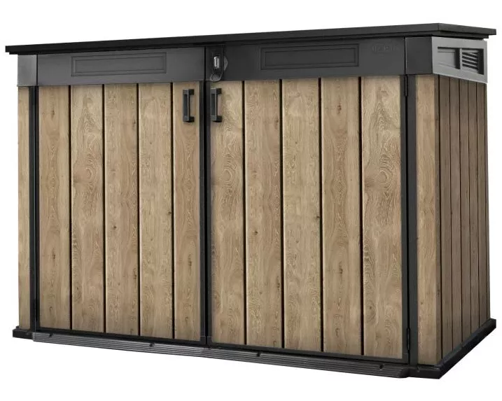 Keter Horizontal Shed – Ashwood 190.5 x 109.3 x 132.5 cm