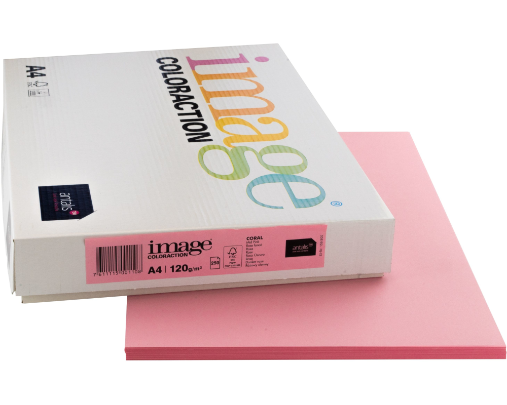 IMAGE COLORACTION Kopierpapier Coral A4 266662 120g, rosa 250 Blatt