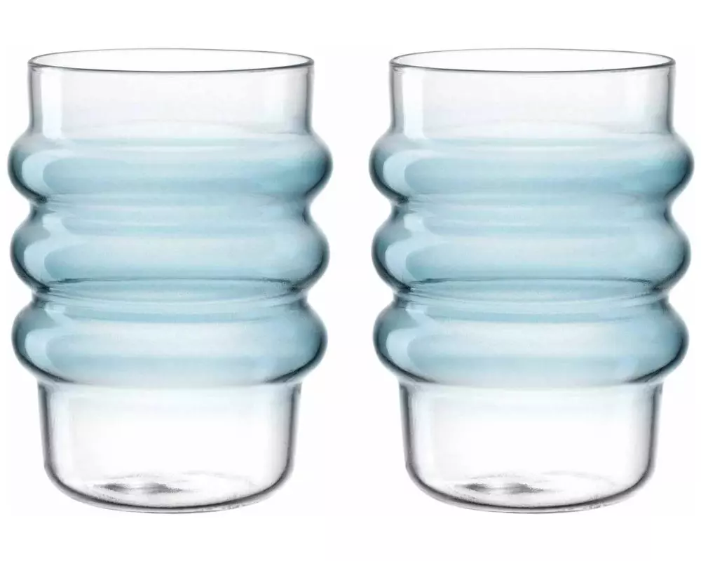 Leonardo Trinkglas Sole 440 ml, 2 Stück, Blau