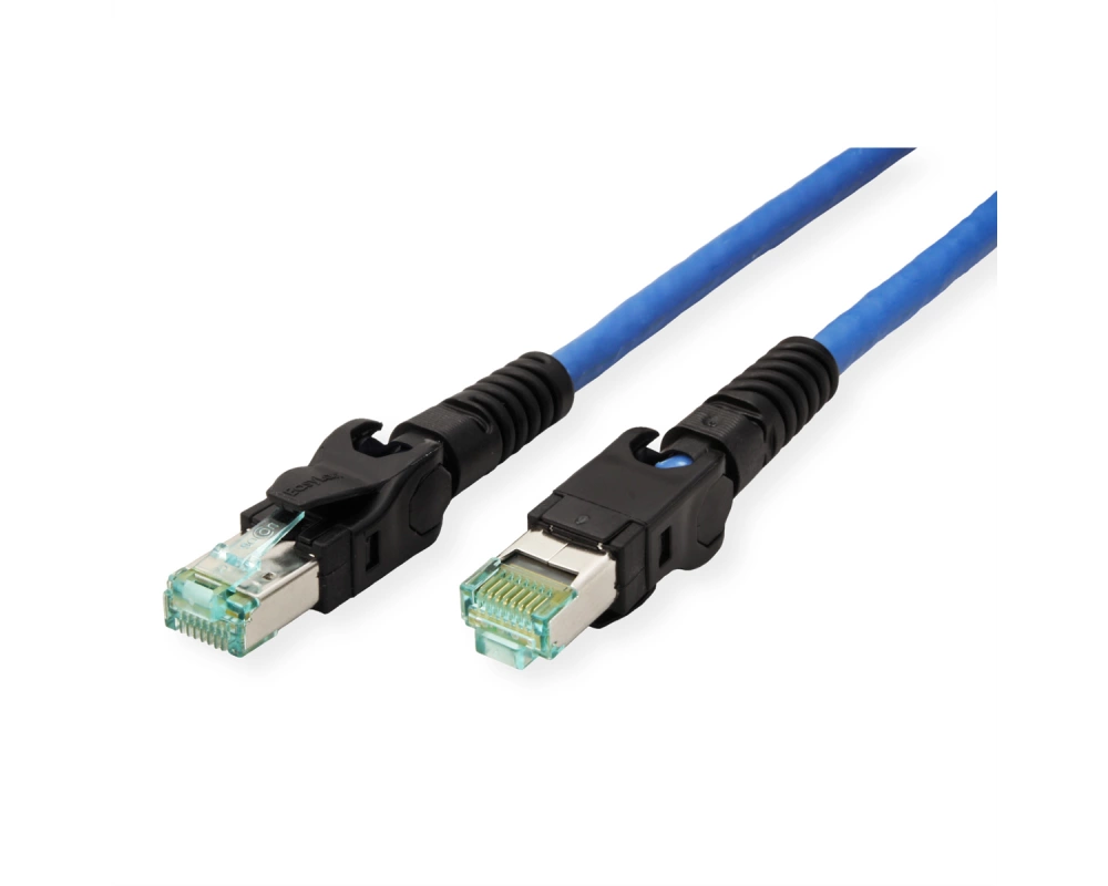 EasyLan VarioBoot Patchkabel Cat.6A, S/FTP, blau, 1,5 m