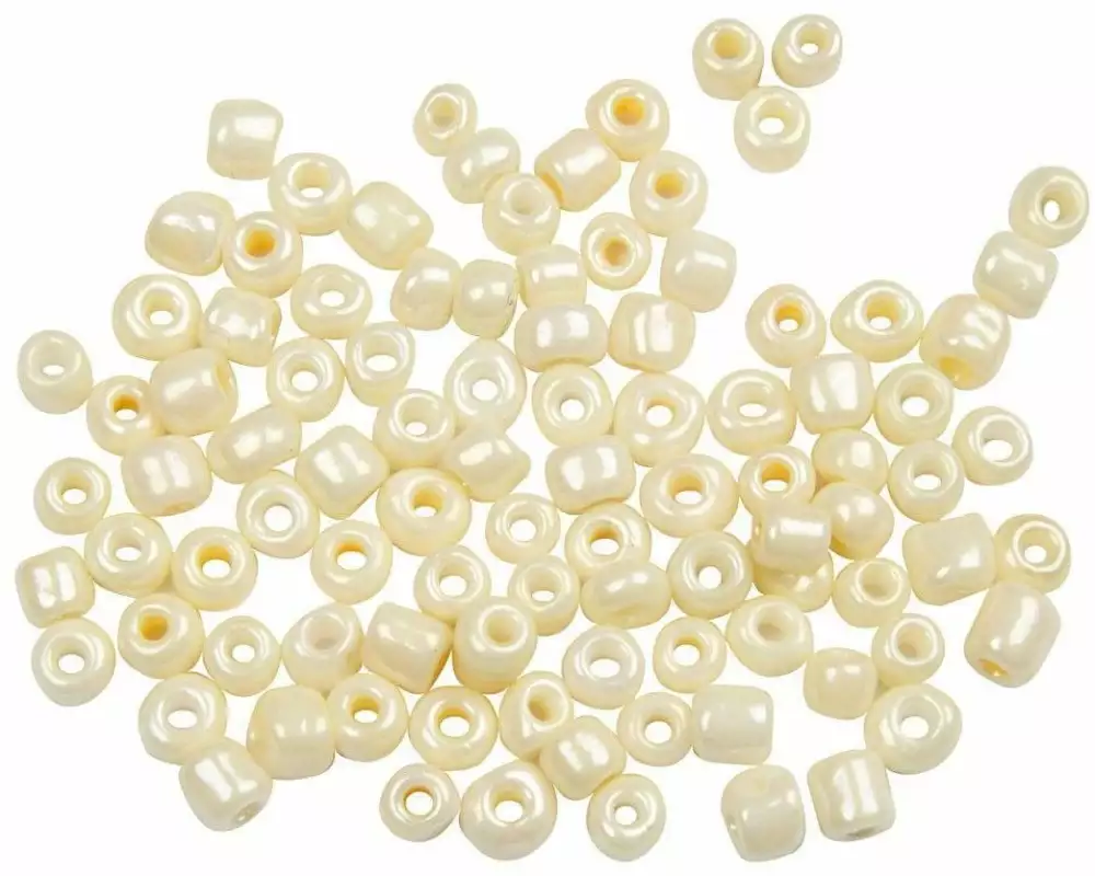 Creativ Company Rocailles-Perlen 8/0 Elfenbein