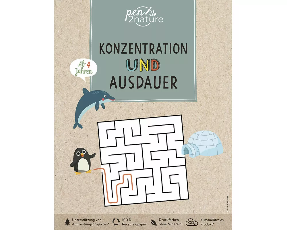 Konzentration und Ausdauer für Kinder ab 4 Jahren. Bunte Übungen für Vorschulkinder