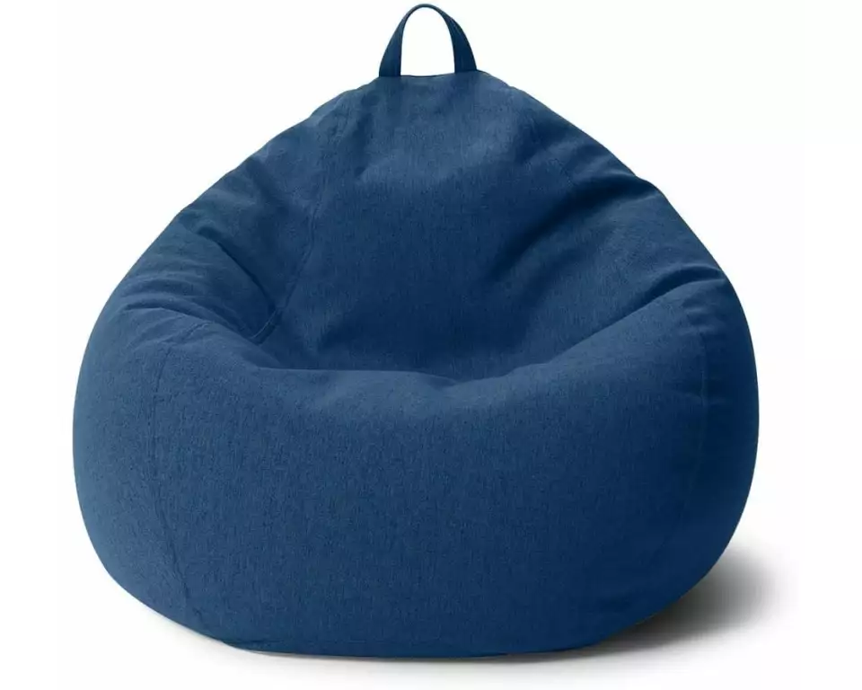 Urbanara Sitzsack Basic-Comfort 315 l Polyester (PES), Blau