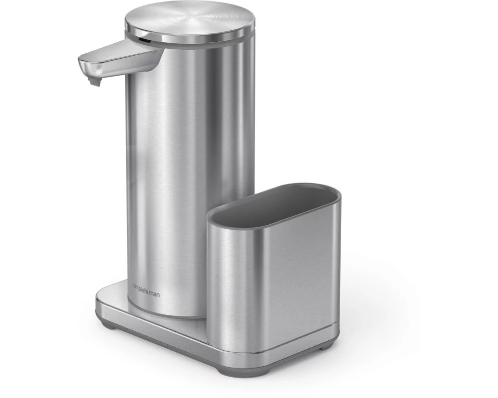 Simplehuman Sensorspender mit Caddy 414 ml, Silber