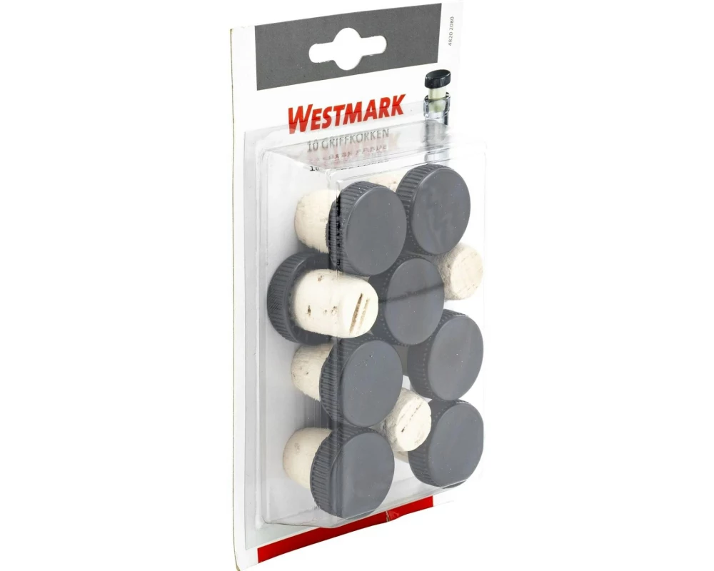 Westmark Korken Set N-Kork für 0.7-1 lt. Flaschen 10 Stück, Schwarz