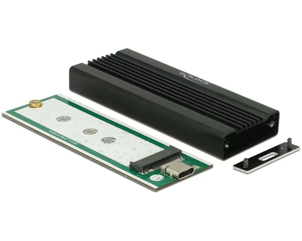 Delock Externes Gehäuse USB-C 3.1 Gen2 für M.2 NVME SSDs