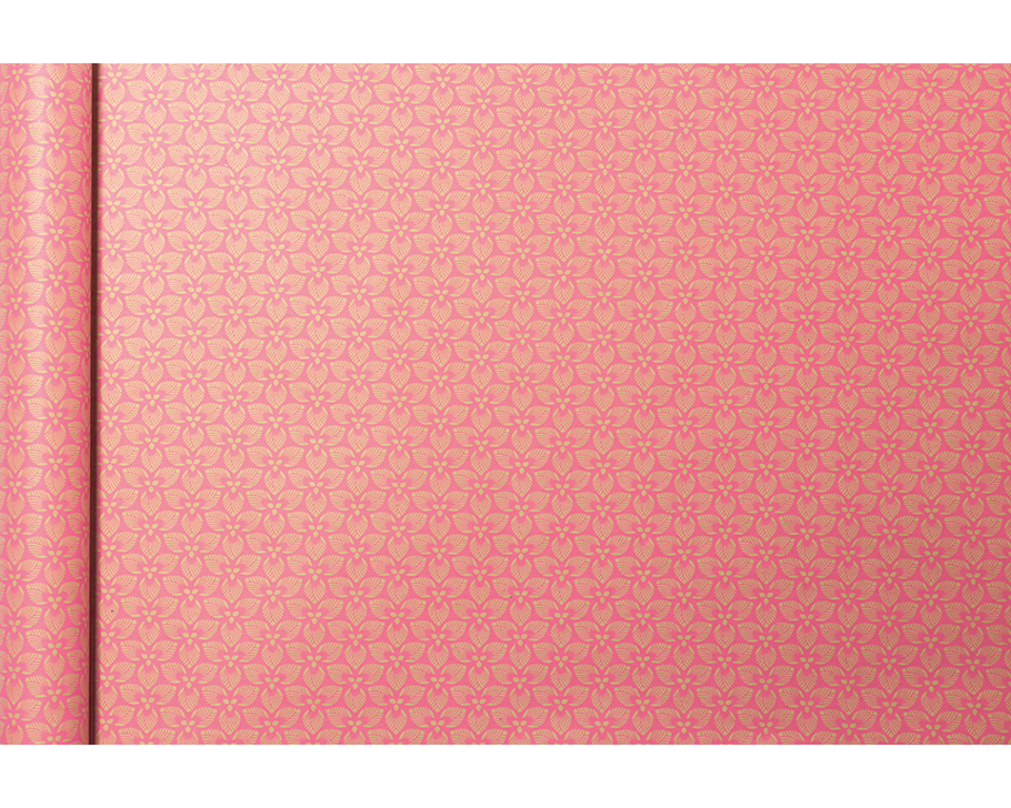 CLAIREFONTAINE Tiny Rolls Kraft rosa Blumen 223828C 70g, 5x0.35m