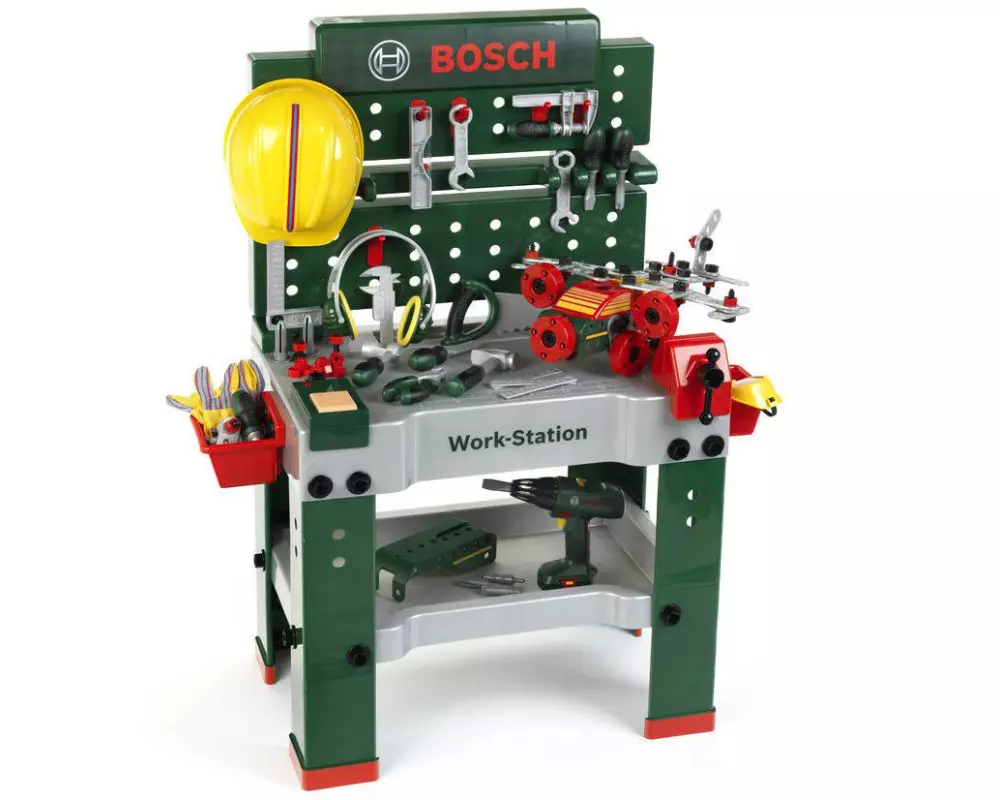 Klein-Toys Handwerker BOSCH 150 - teilige Werkbank