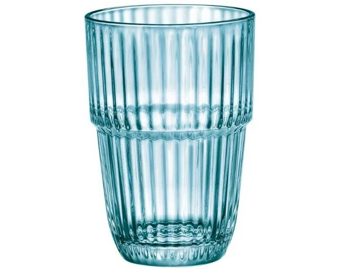 Bormioli Rocco Longdrinkglas Barshine 380 ml, 6 Stück, Eisblau