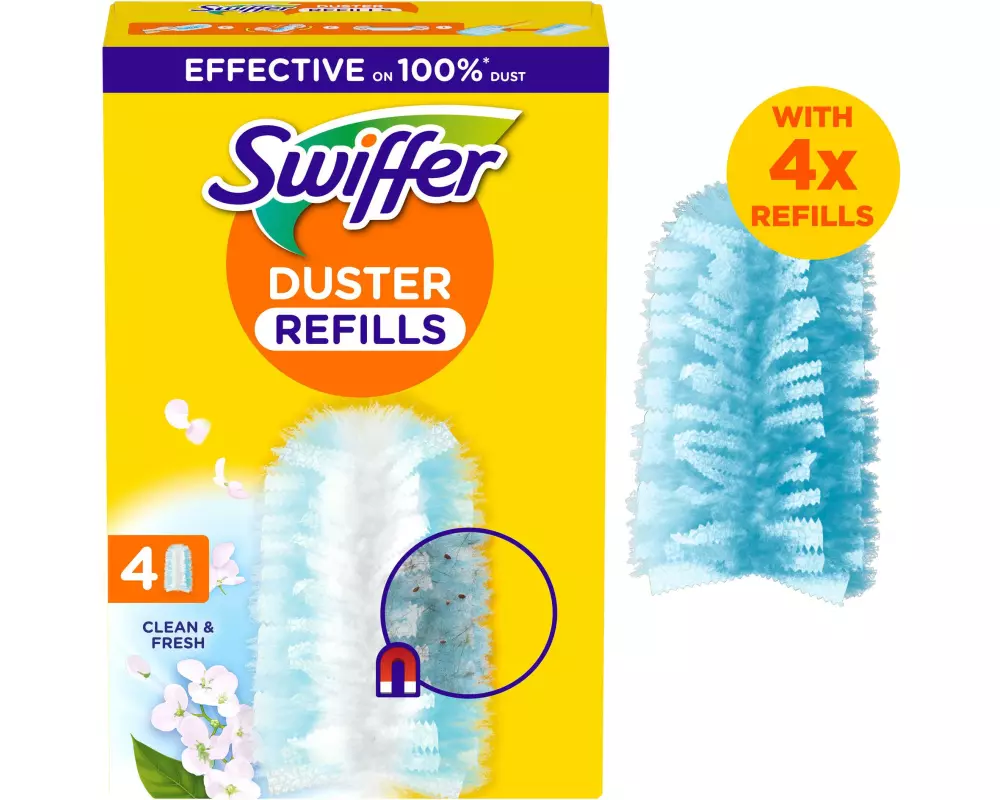 Swiffer Staubmagnet mit Duft 4 Stück, Blau