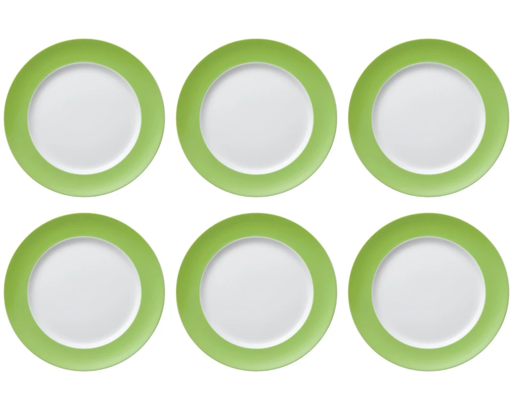 THOMAS Speiseteller Sunny Day 6 Stück,Grün, 27 cm