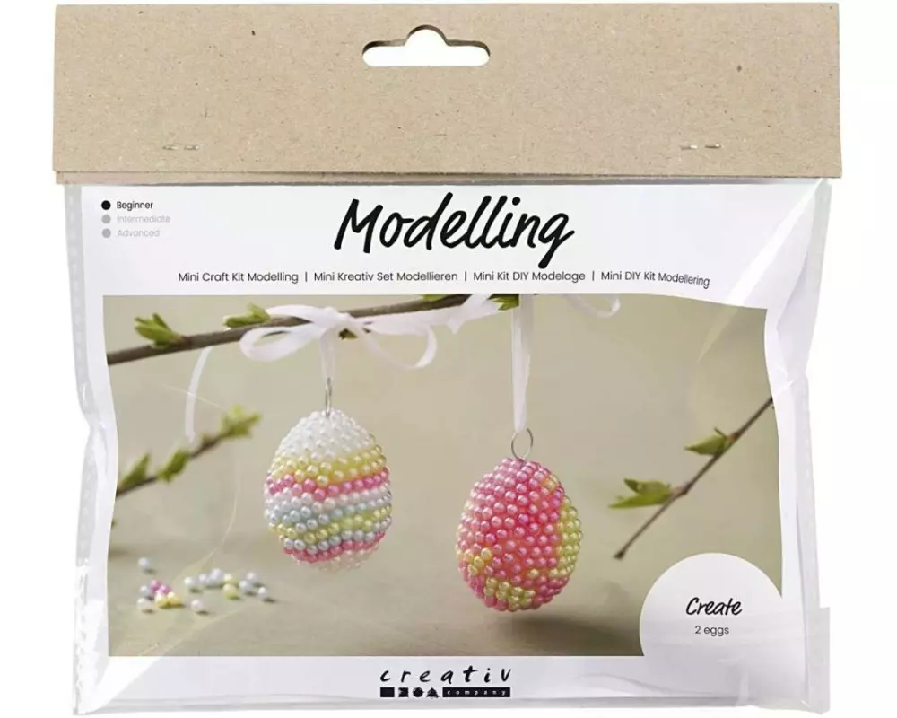Creativ Company Bastelset Ostereier Pastellfarben