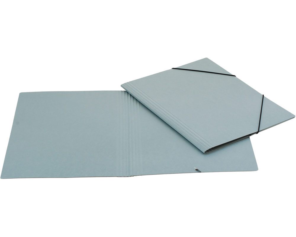 EROLA Gummibandmappe 800my A4 3228 grau Pressspan