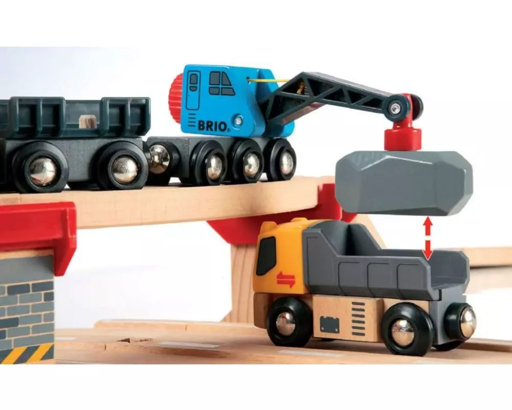 BRIO Strassen & Schienen Steinverlade Set