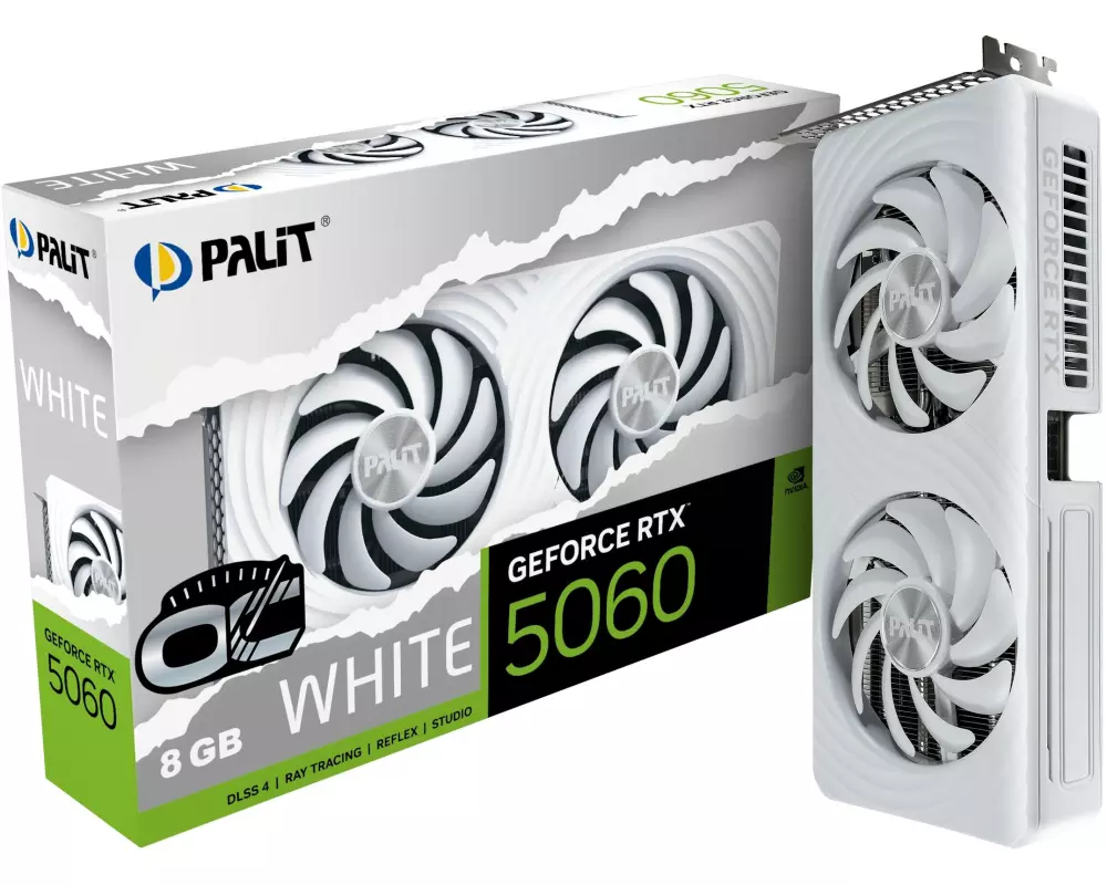 Palit Grafikkarte RTX5060 WHITE OC 8 GB GDDR7