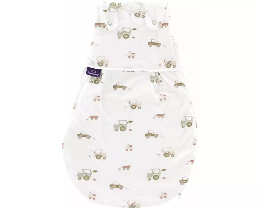 Träumeland Baby-Ganzjahresschlafsack Little Farm grün Grösse 56/62
