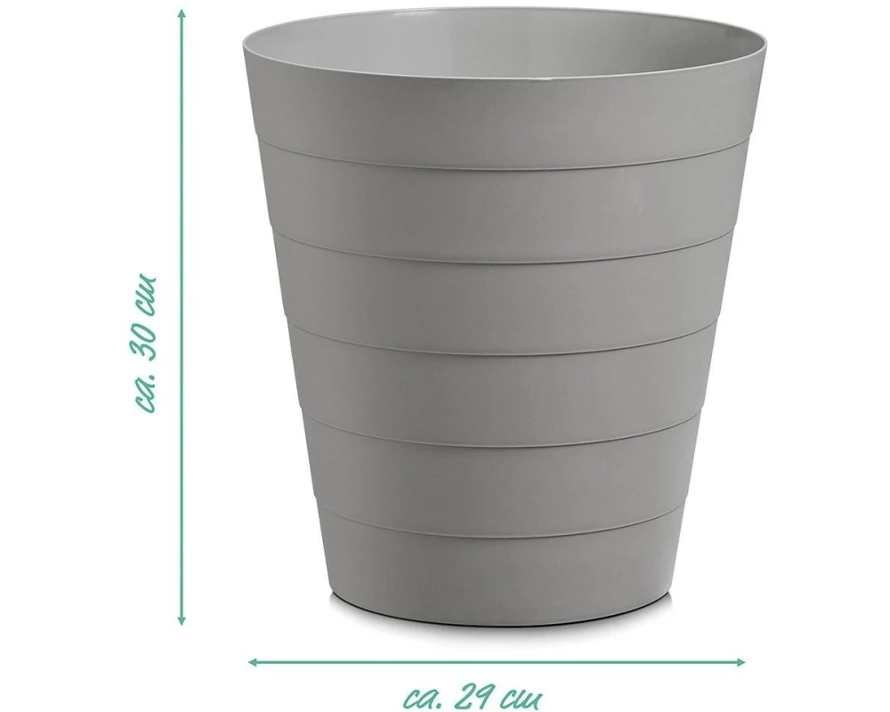Zeller Present Abfalleimer 13.5 l, Grau