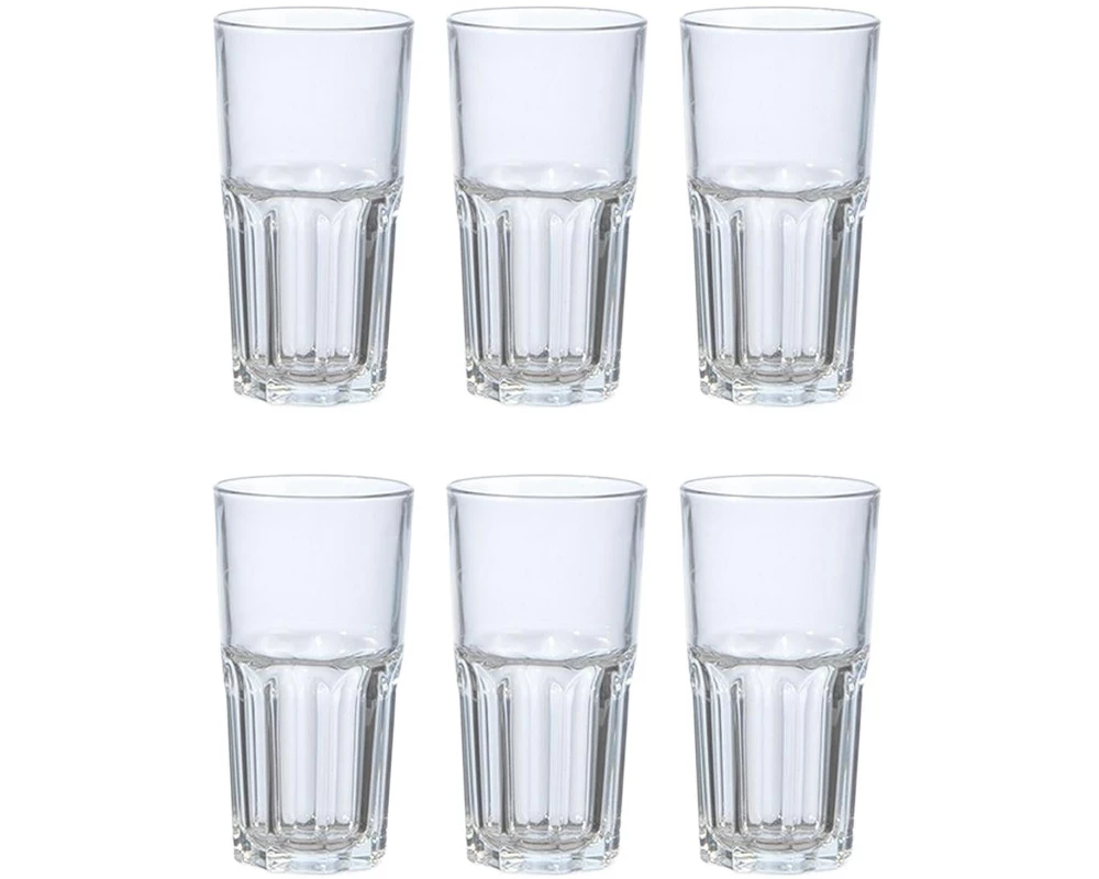 Arcoroc Longdrinkglas Granity 310 ml, 6 Stück, Transparent