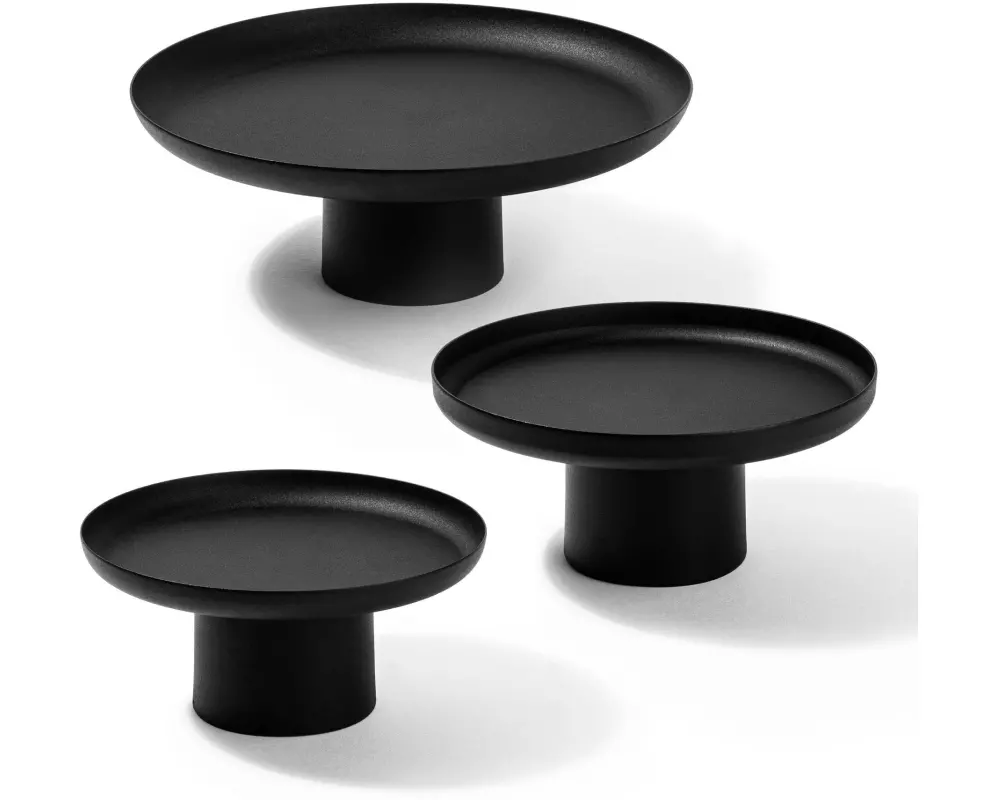 Wallxpert Dekoschale 25.5/20.5/18.5 cm, 1 Stück, Schwarz