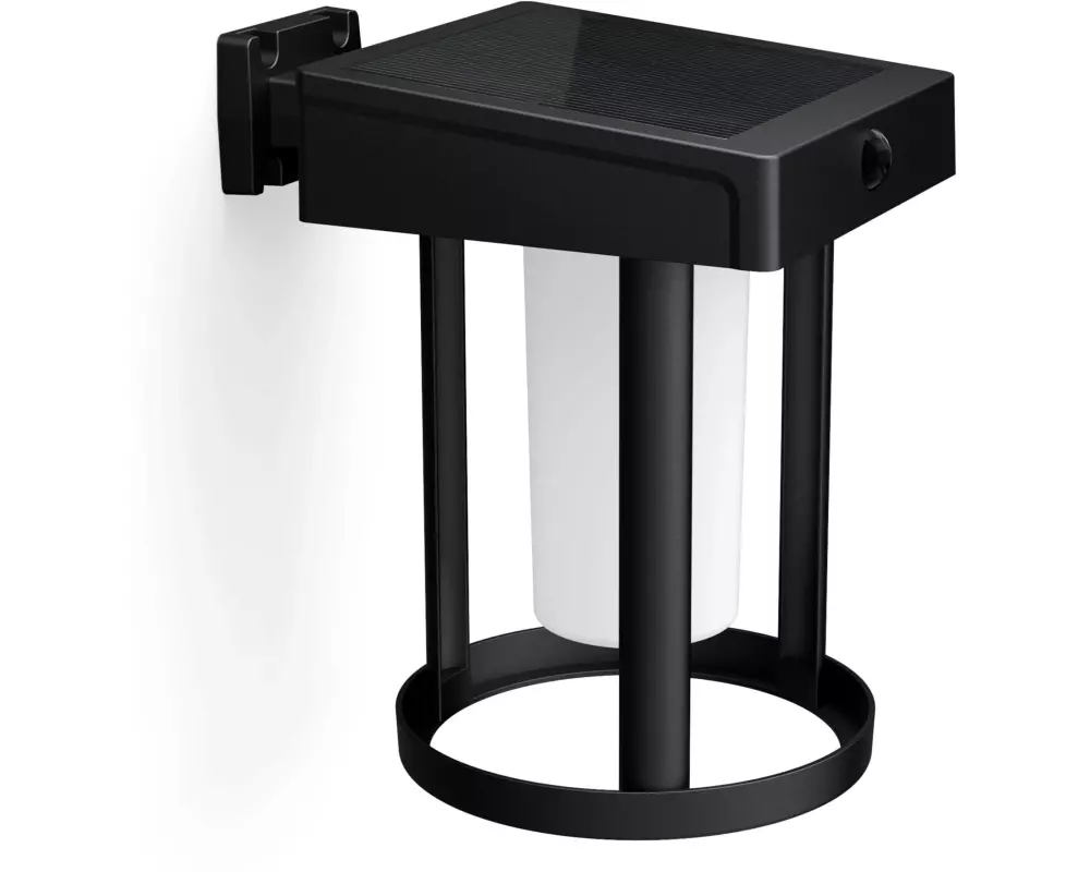 Philips Camill UE Wandleuchte Solar RD schwarz 3000K