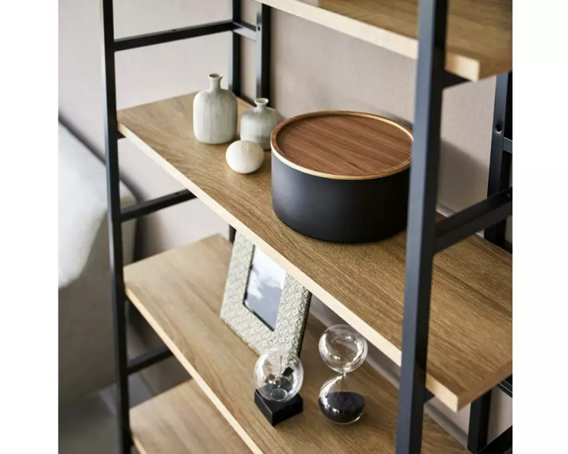 Yamazaki Aufbewahrungsbox Rin Nature/Schwarz