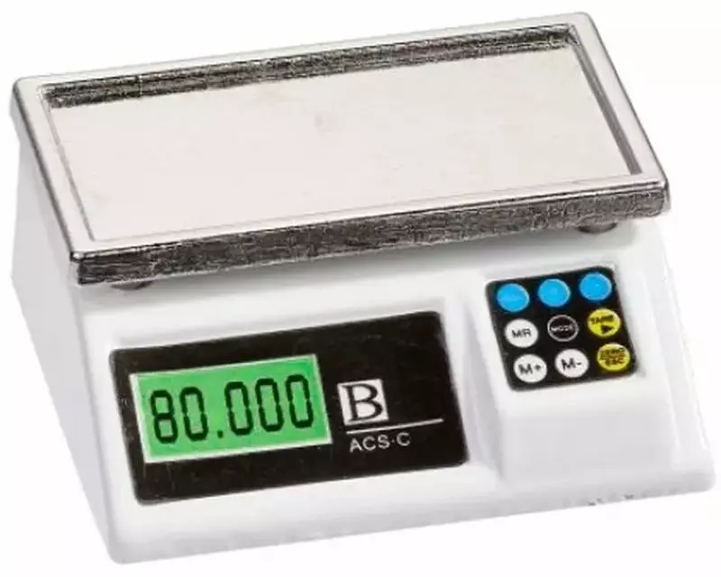 HobbyFun Mini-Utensilien Waage 2.5 x 2.8 x 1.1 cm